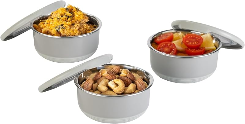 Recipiente acero inox 7.5oz para condimentos con tapa
