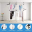 Perchero dormitorio ajustable doble riel 3 postes