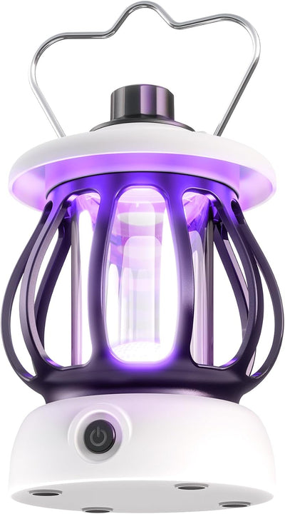 Trampa insectos voladores 10 repuestos recargable blanco