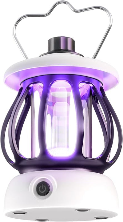 Trampa insectos voladores 10 repuestos recargable blanco