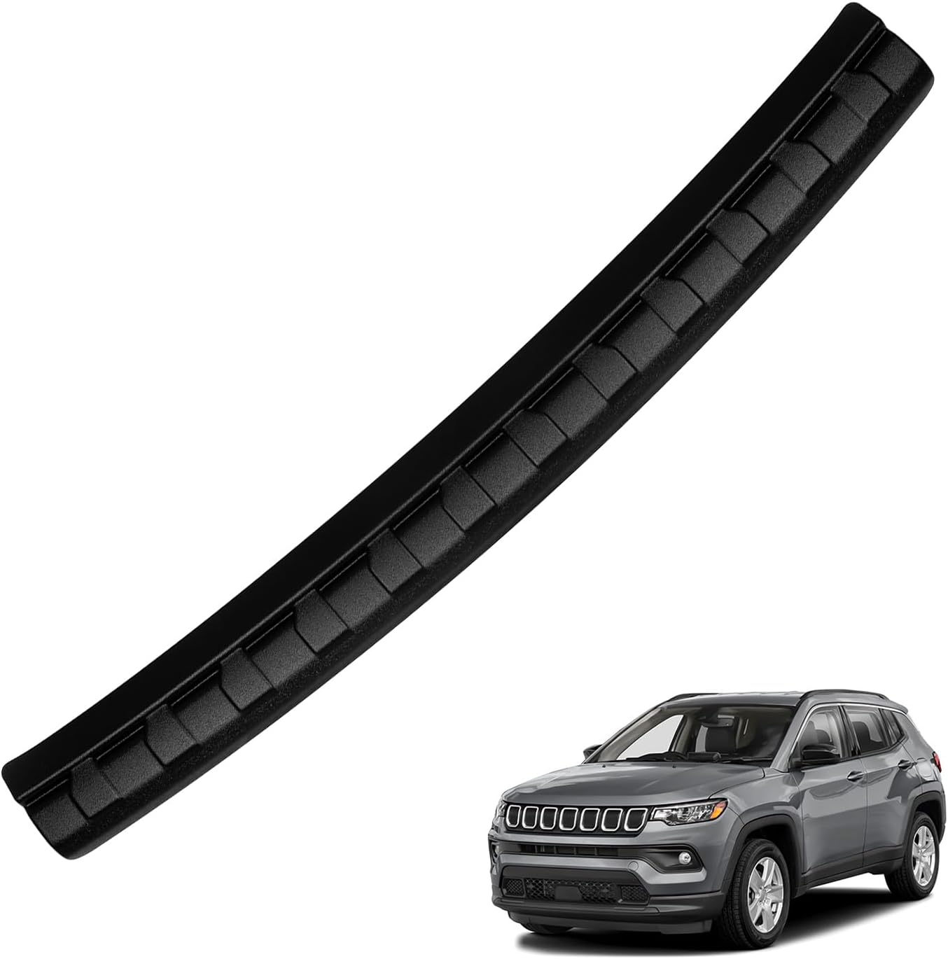 Protector parachoques trasero Jeep Compass 17-25 ABS negro
