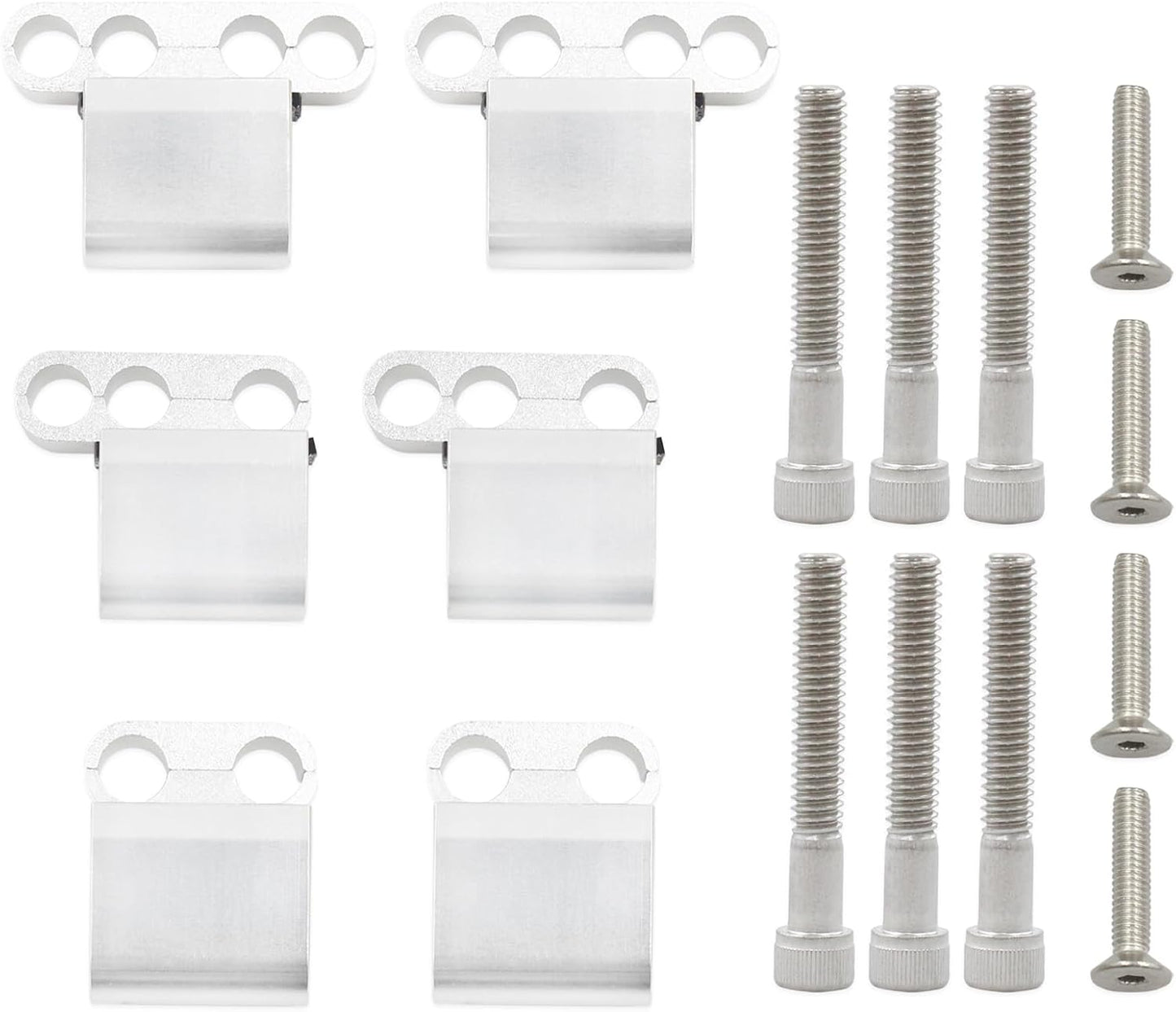 Set 6 divisores cables bujía metal plateado