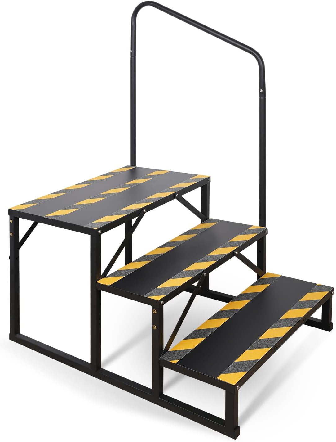 Escalera 3 peldaños para autocaravana spa con pasamanos