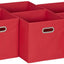 Cubos tela asa rojo set 6