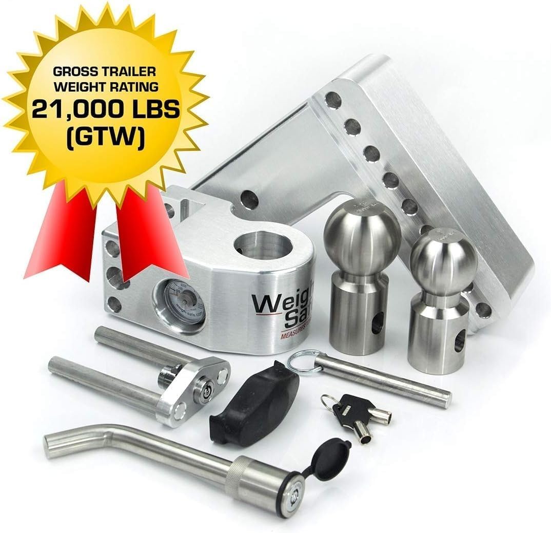 Enganche remolque aluminio anti-balanceo 3-6pulg 21000lb 2