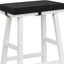 Cojín rectangular para taburete 18x9.5" color negro