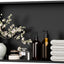 Nicho ducha negro mate 24x12" estante acero inox 304