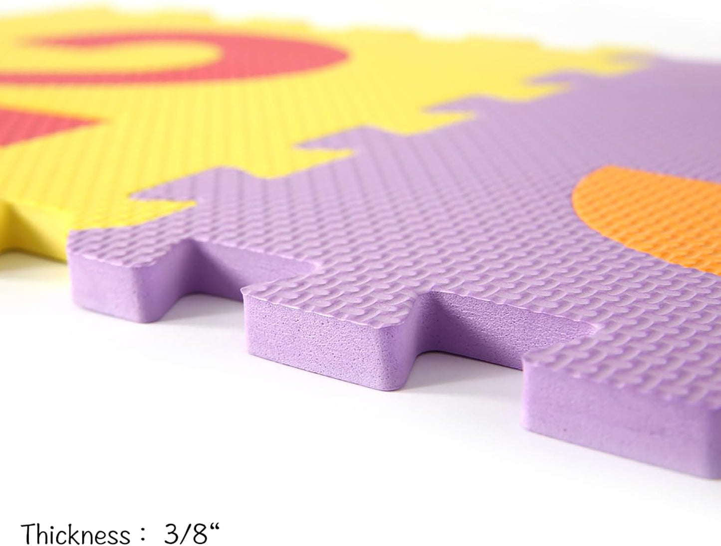 Azulejos espuma Eva suave para niños con números y letras