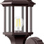 Luces pared exterior aluminio sensor movimiento 16"