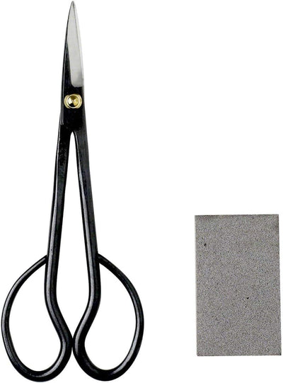 Kit tijeras bonsái 7pulg Hanafubuki Satsuki con borrador
