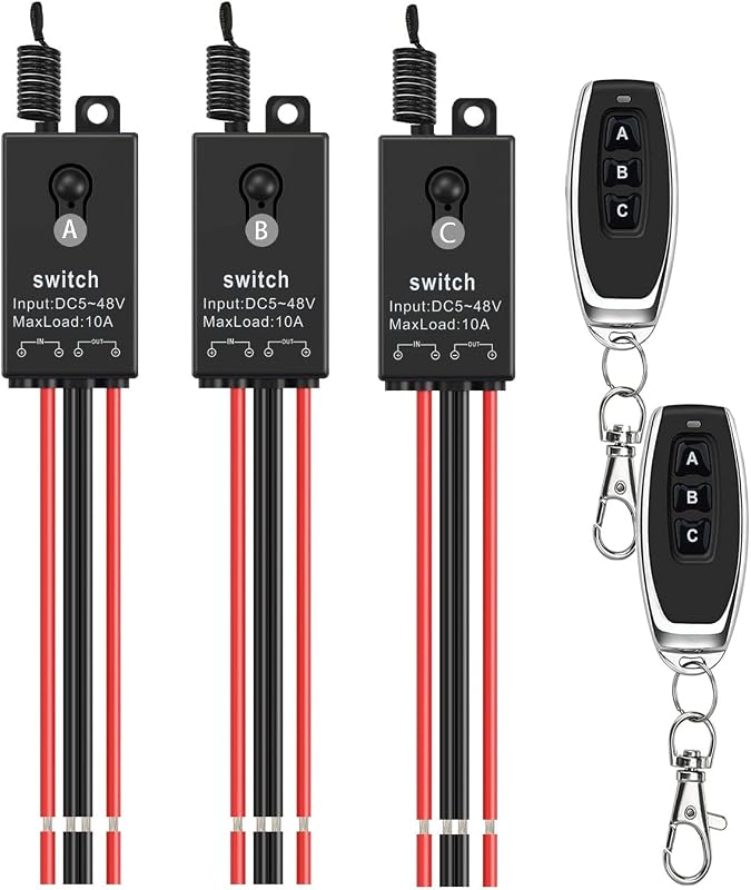 Interruptor RF inalámbrico 12V 10A 328 ft