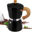 Cafetera italiana de aluminio Moka Pot 3 tazas negro
