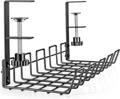 Bandeja organizadora cables escritorio 14.9x5.9pulg
