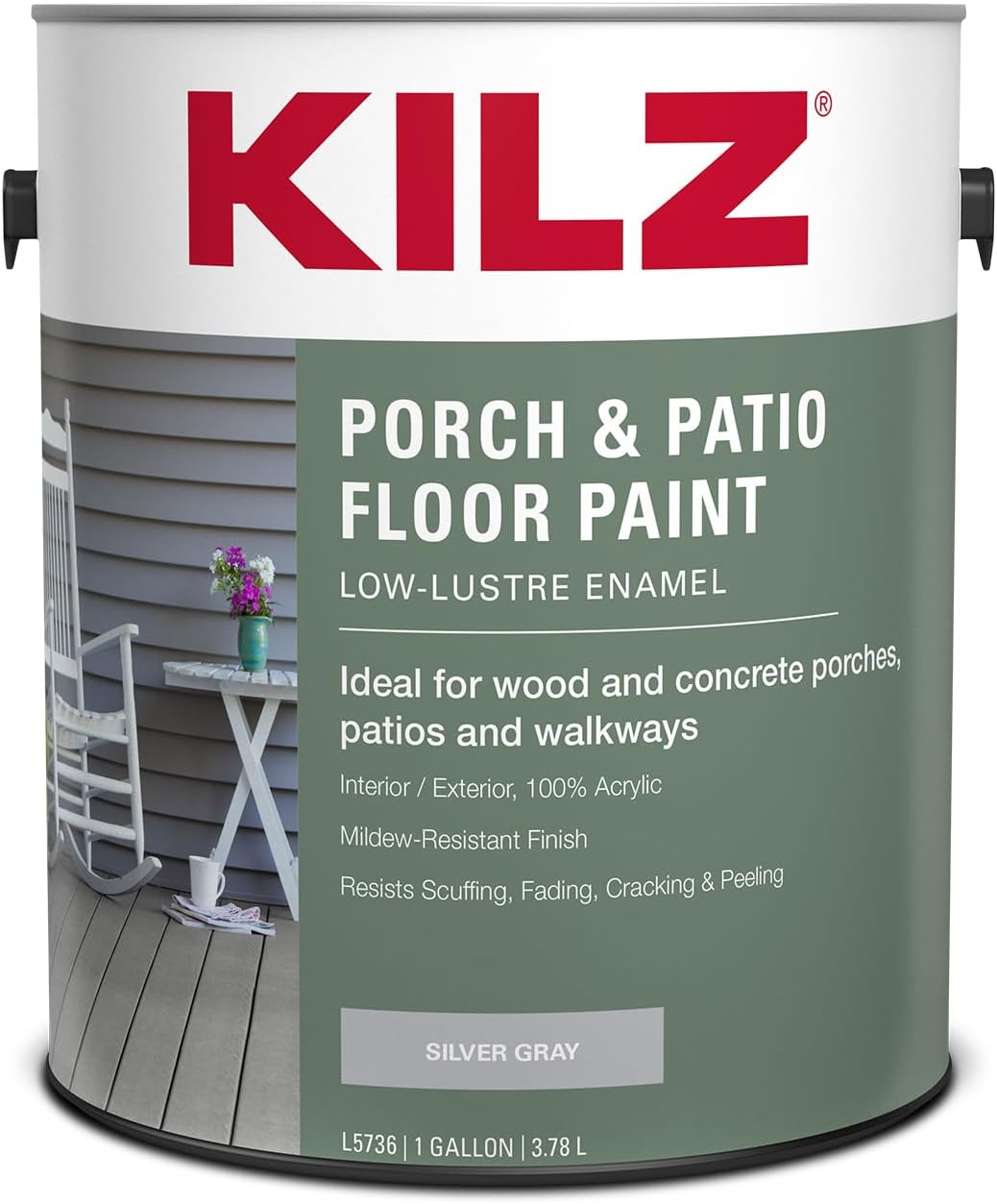 Pintura látex KILZ para piso porche y patio