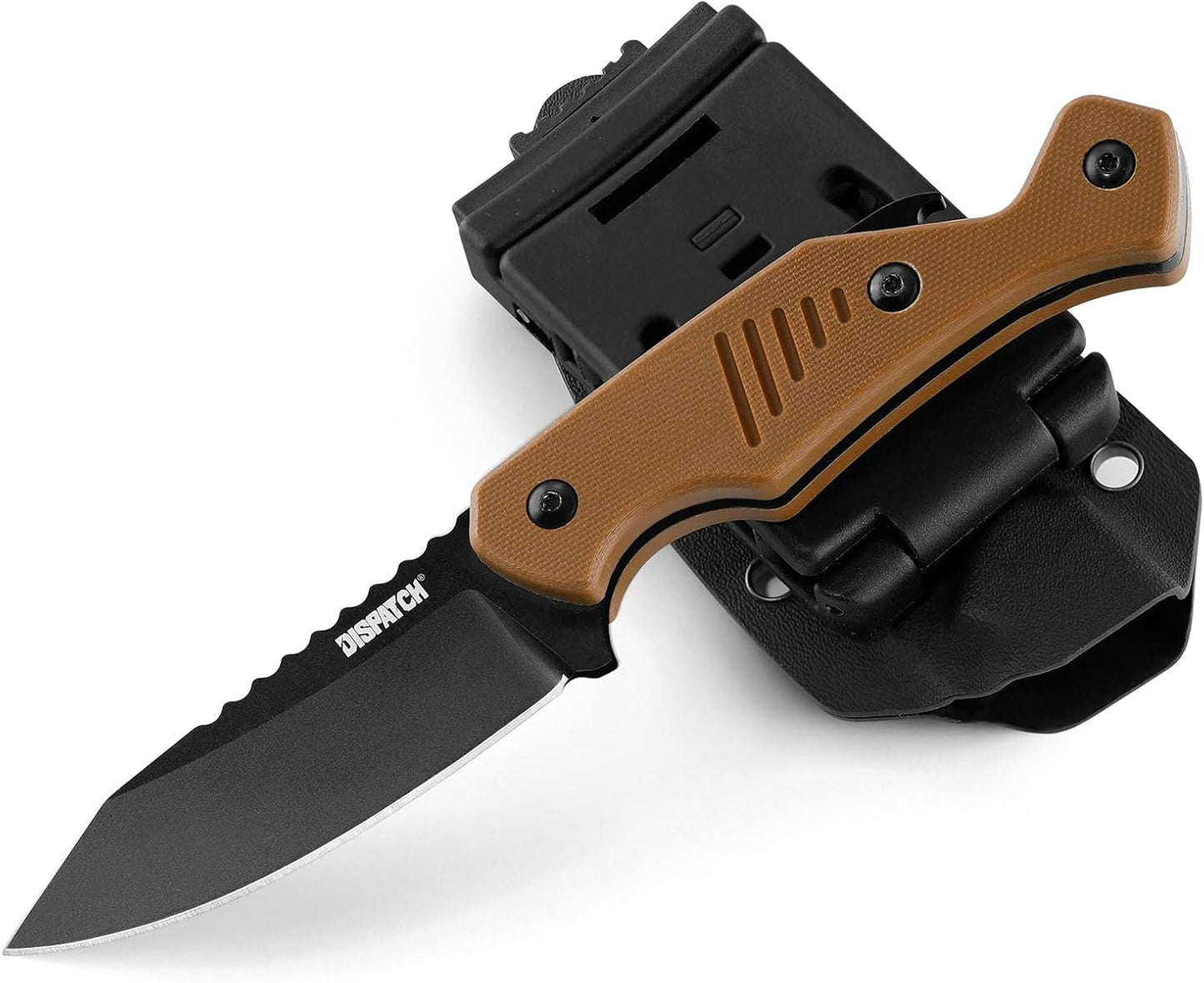 Cuchillo daga 7.5pulg hoja 8Cr13MoV G10 Kydex supervivencia