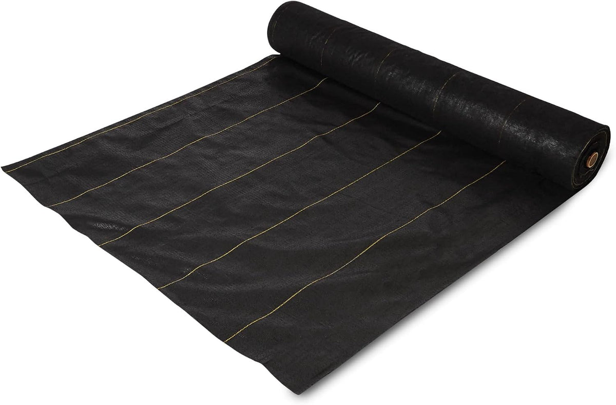 Cubierta suelo barrera malas hierbas 4x300ft negro 6 Pzas