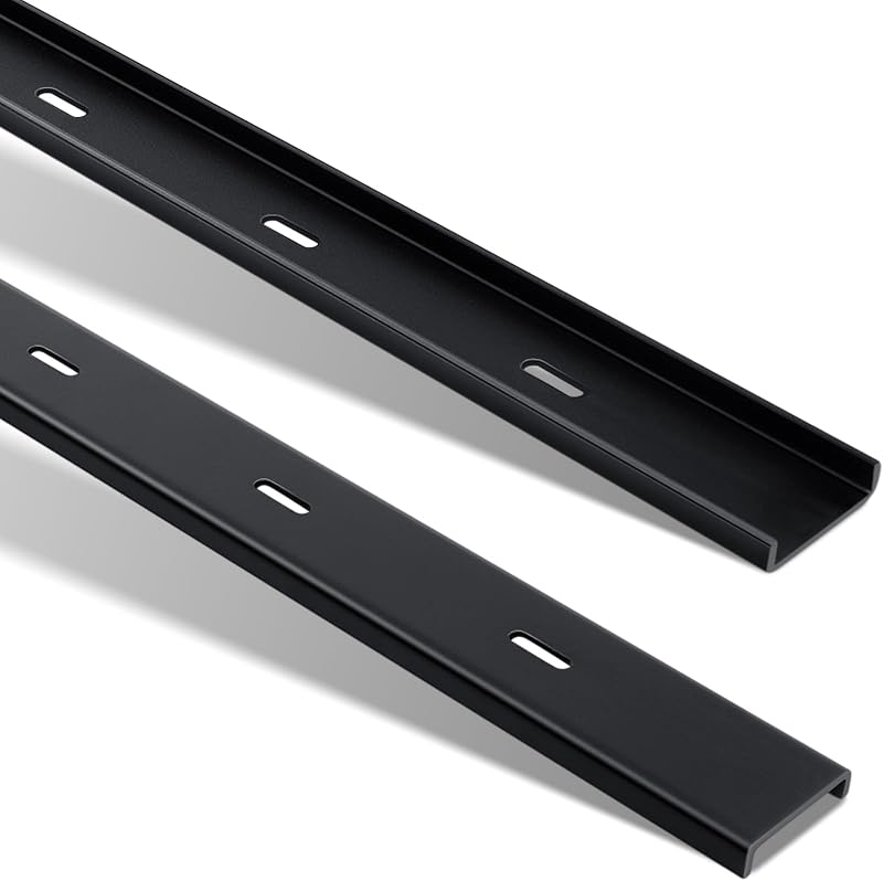2 Pzas Soporte C Acero 48x2.6" Refuerzo Tablero Negro