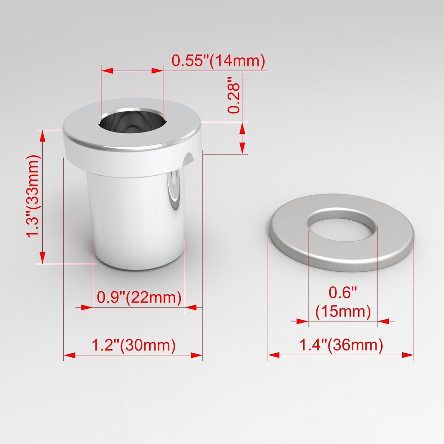 Set bujes elevadores manillar cromados Harley Touring