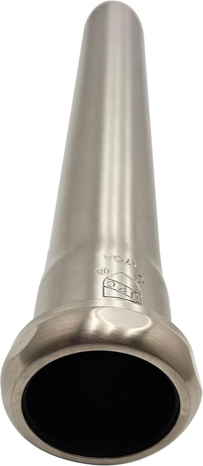 Tubo extensión junta deslizante 1-1/2x12 níquel satinado
