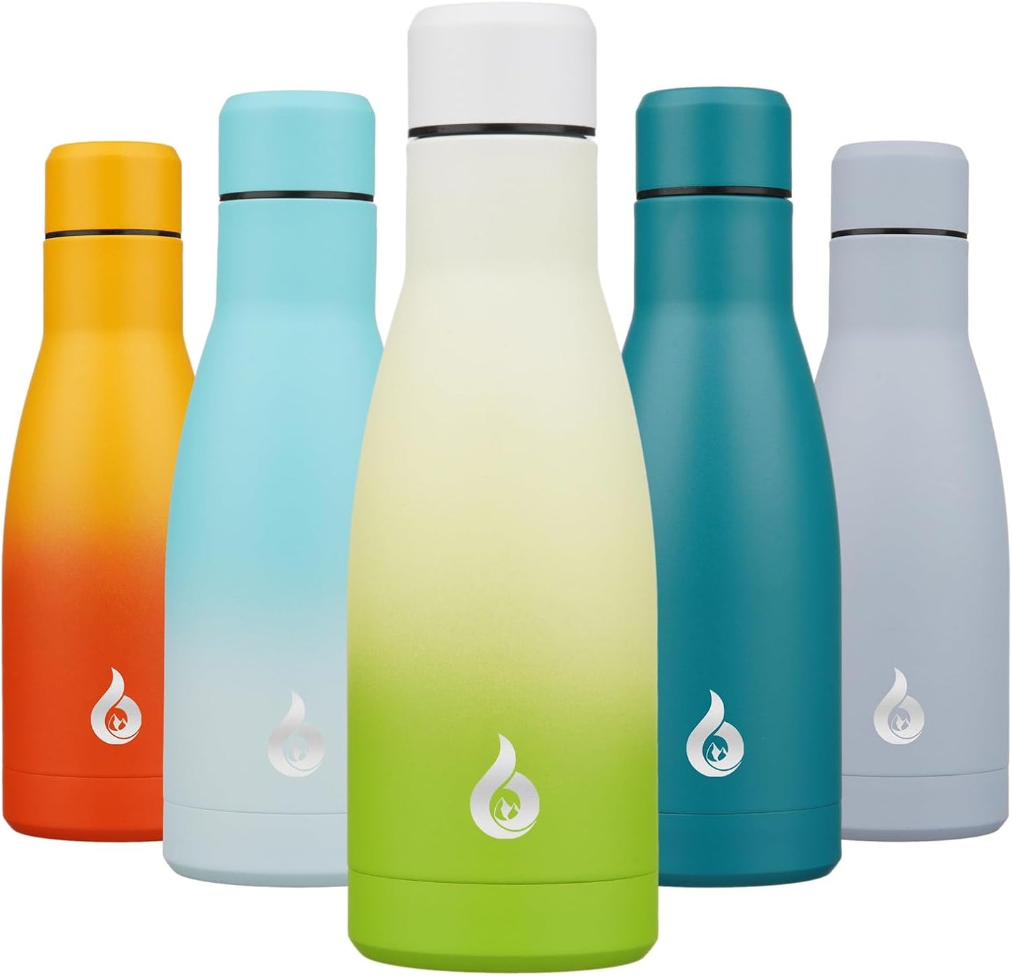 Botella agua acero inox 12oz térmica color verde