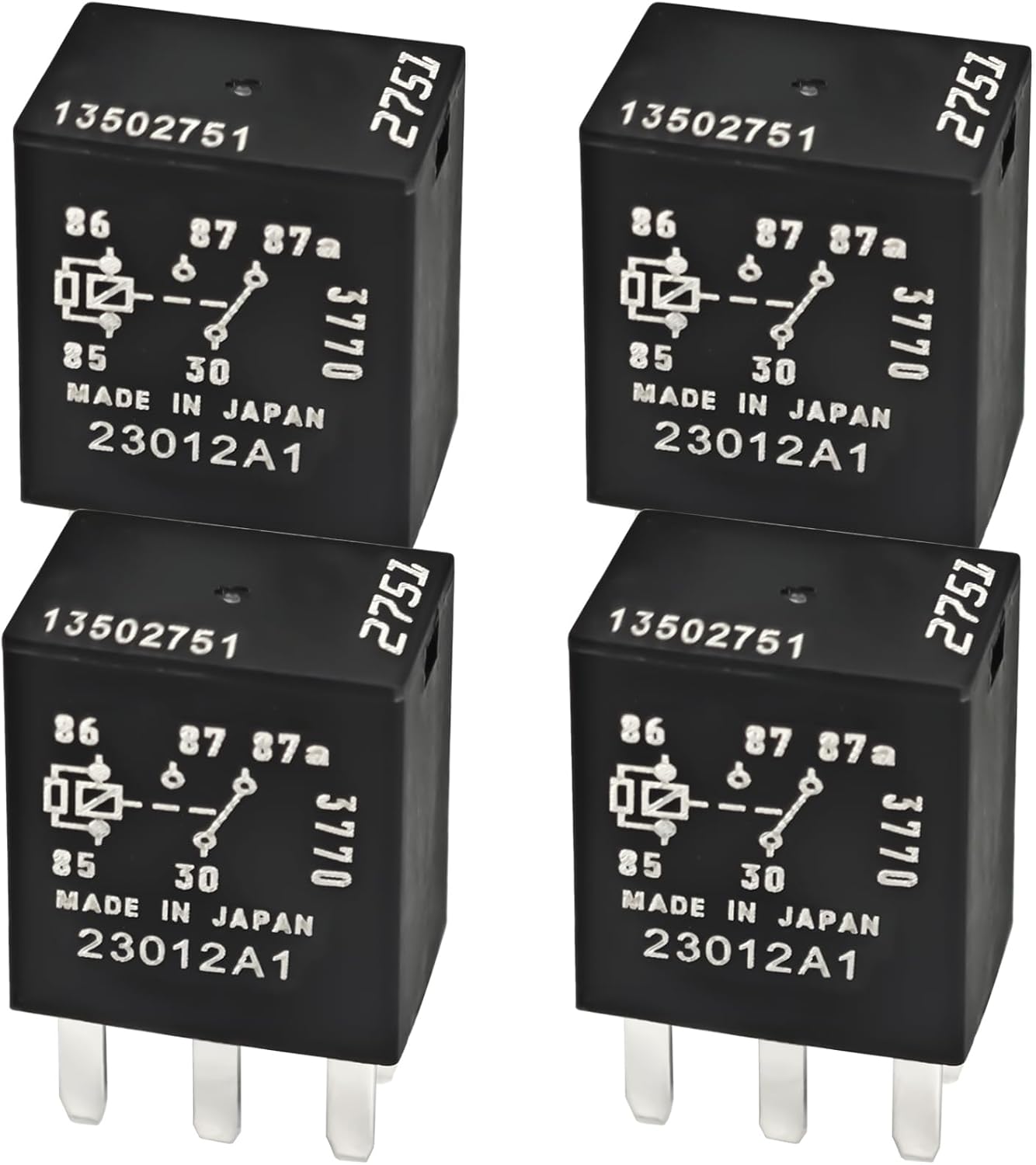 4 Relés 12V 5 Pines 35A Comp Buick Cadillac