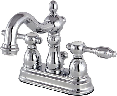 Grifo baño central 4pulg cromo pulido