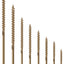 Tornillos cubierta #14 8pulg madera terraza bronce resistente