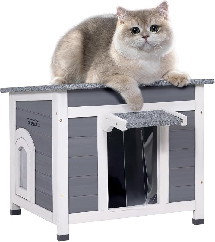 Casa gatos al aire libre resistente invierno