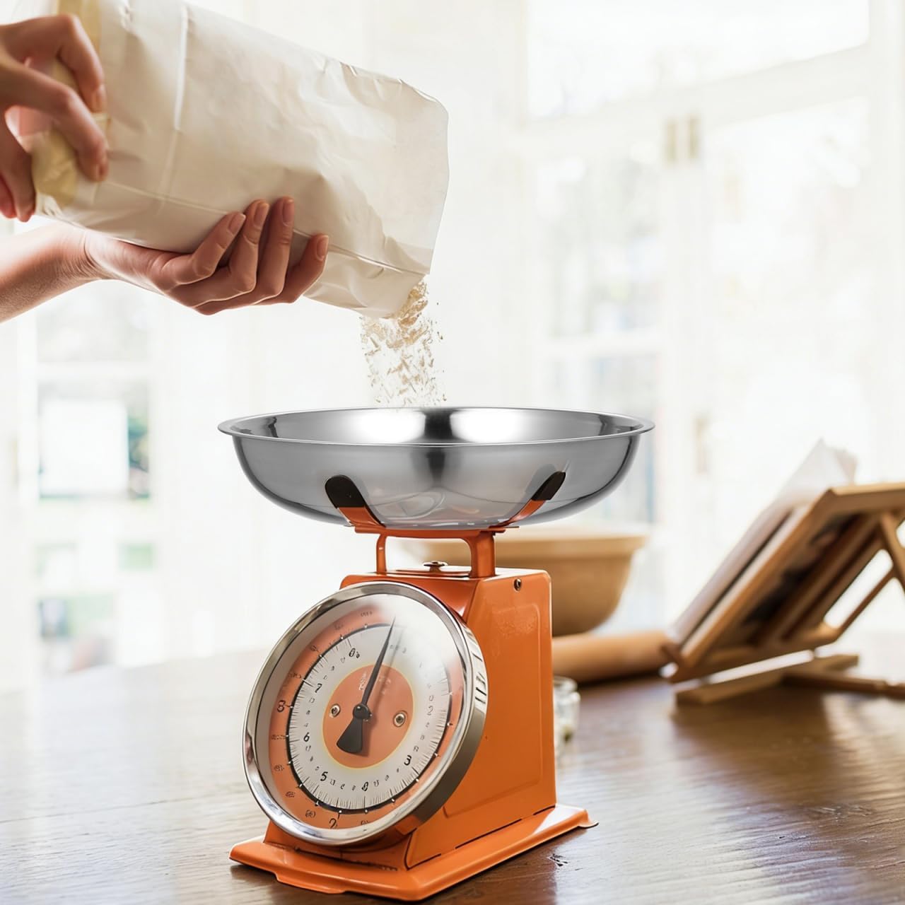 Báscula digital acero inox 9.8in para cocina y laboratorio