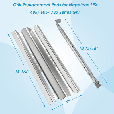 Piezas parrilla Napoleon LEX 485 605 730 Mirage 16.5pulg