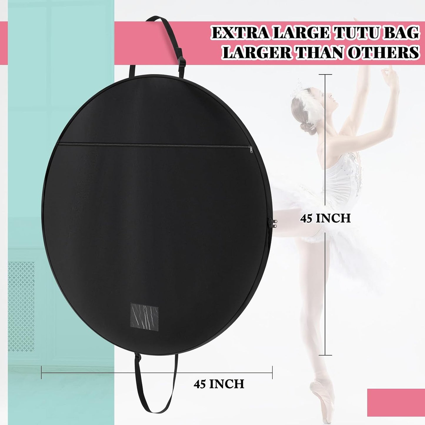 Bolsa tutú 45pulg impermeable plegable con correa