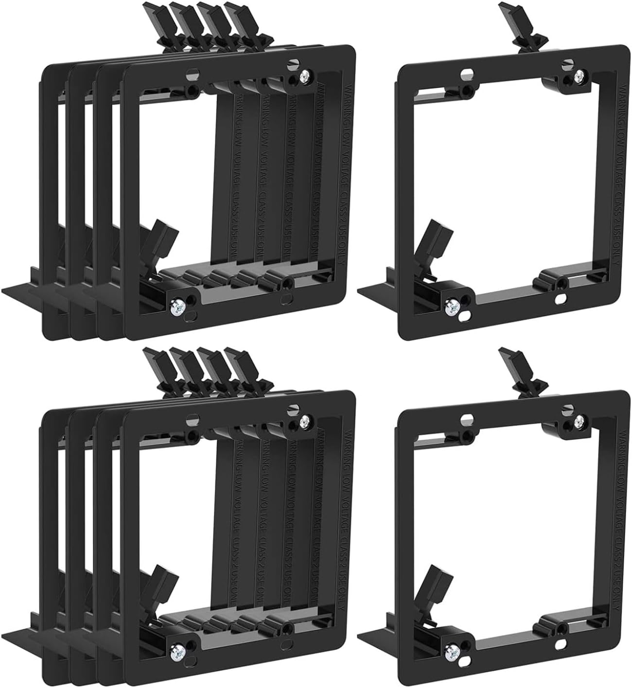 Soporte bajo voltaje 10uds para placa pared doble y cables