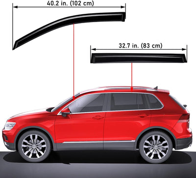 Visera ventilación exterior VW Tiguan 09-17 protege lluvia