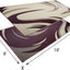 Tapete reversible Swish 8x18ft para exteriores color borgoña