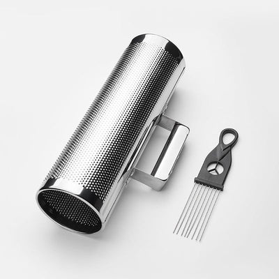 Güiro metal acero inox 30.5x10.2cm con raspador
