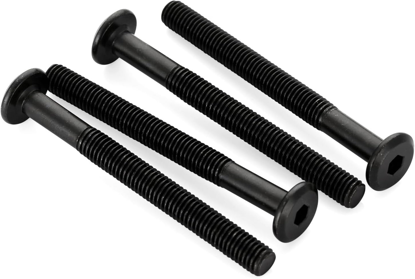 Pernos M6x80mm para muebles acero carbono 10 pzas