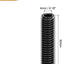 Set 20 tornillos M8x30mm acero carbono punta cónica negro