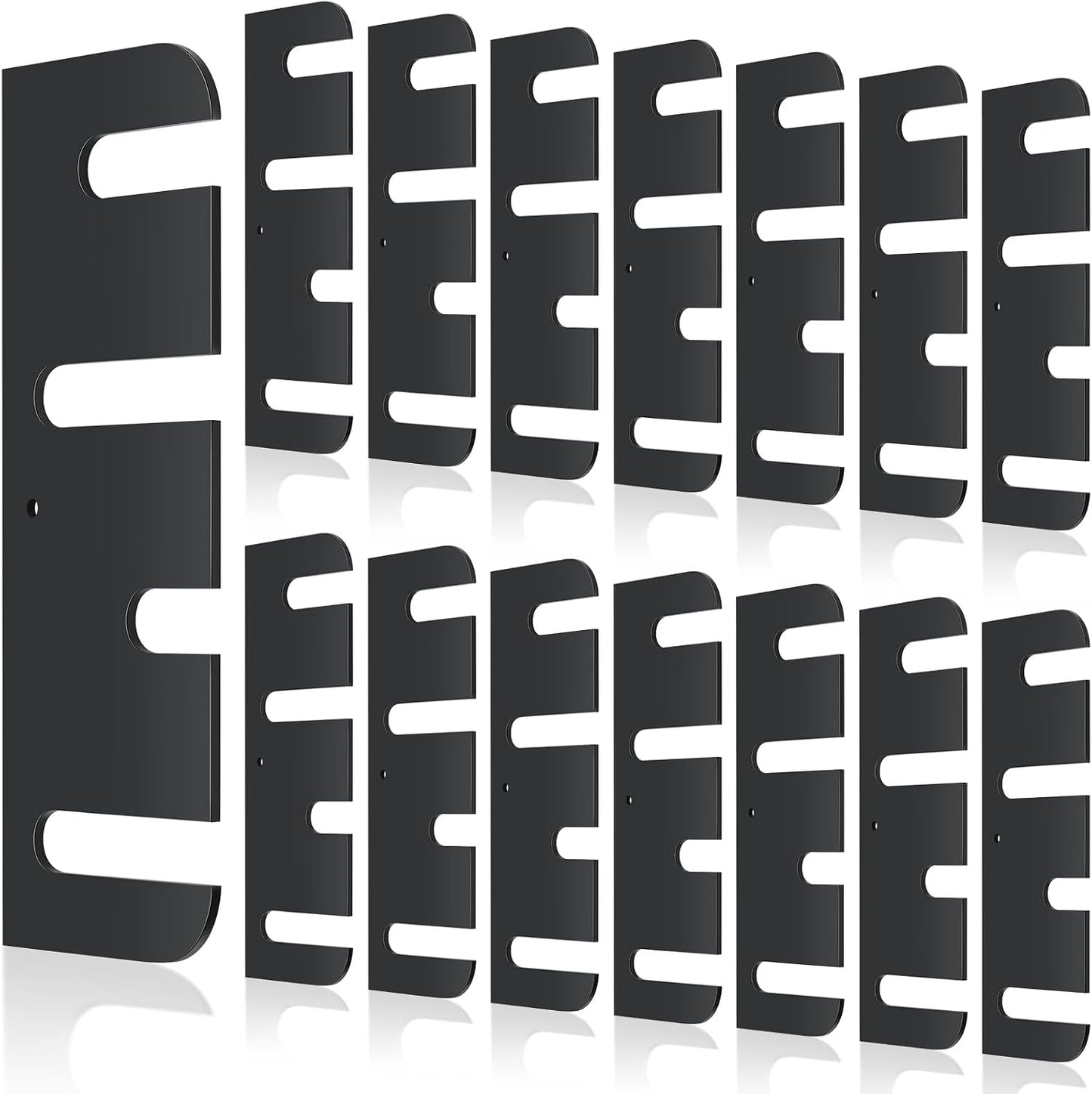 15 Pzas Cuñas Bisagra Puerta 4pulg Acero Inox Negro