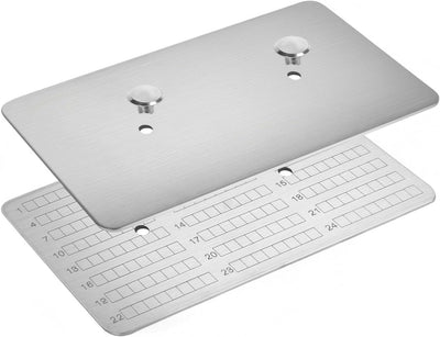 Placa frase semilla titanio GR1 para cartera hardware
