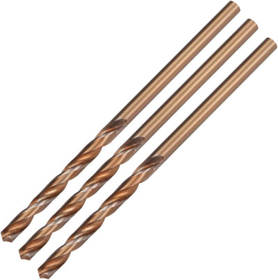 3 Pzas Broca HSS M35 Co Ti 0.098pulg acero aluminio