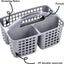 Cesta portátil para ducha con compartimentos y asa