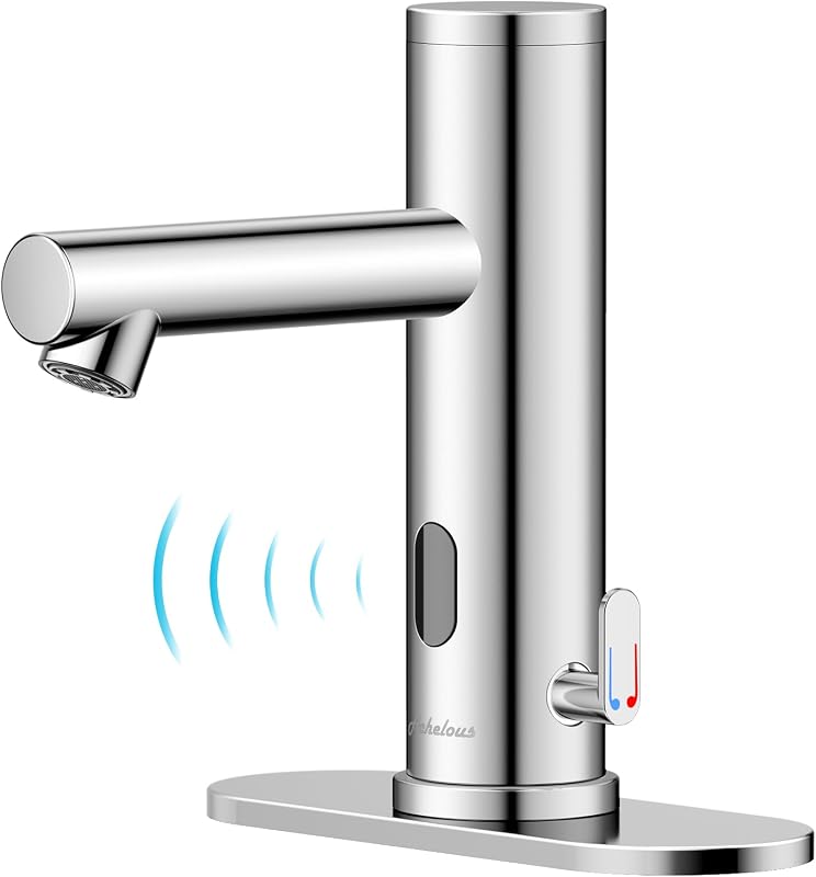 Grifo automático baño sensor infrarrojo manos libres cromado