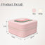 Caja joyas personalizada rosa con inicial J