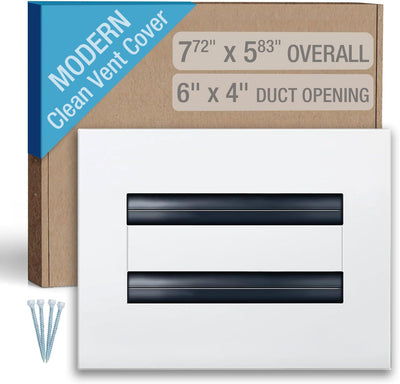 Cubierta ventilación 6x4pulg blanca difusor techo