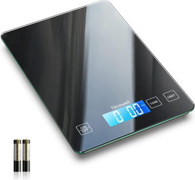 Báscula cocina digital gramos oz 22lb/10kg vidrio templado