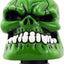 Pomo palanca cambios manual forma calavera verde
