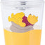 Vaso 16oz con tapa y popote vidrio Winnie the Pooh