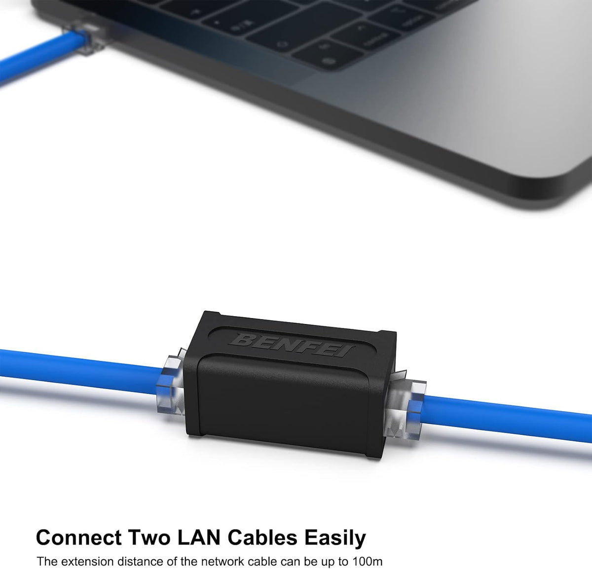 Acoplador RJ45 Cat7 Cat6 Cat5e hembra a hembra 5 pzas