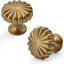Set 10 Perillas Gabinetes Redondas 1.1pulg Champán y Bronce