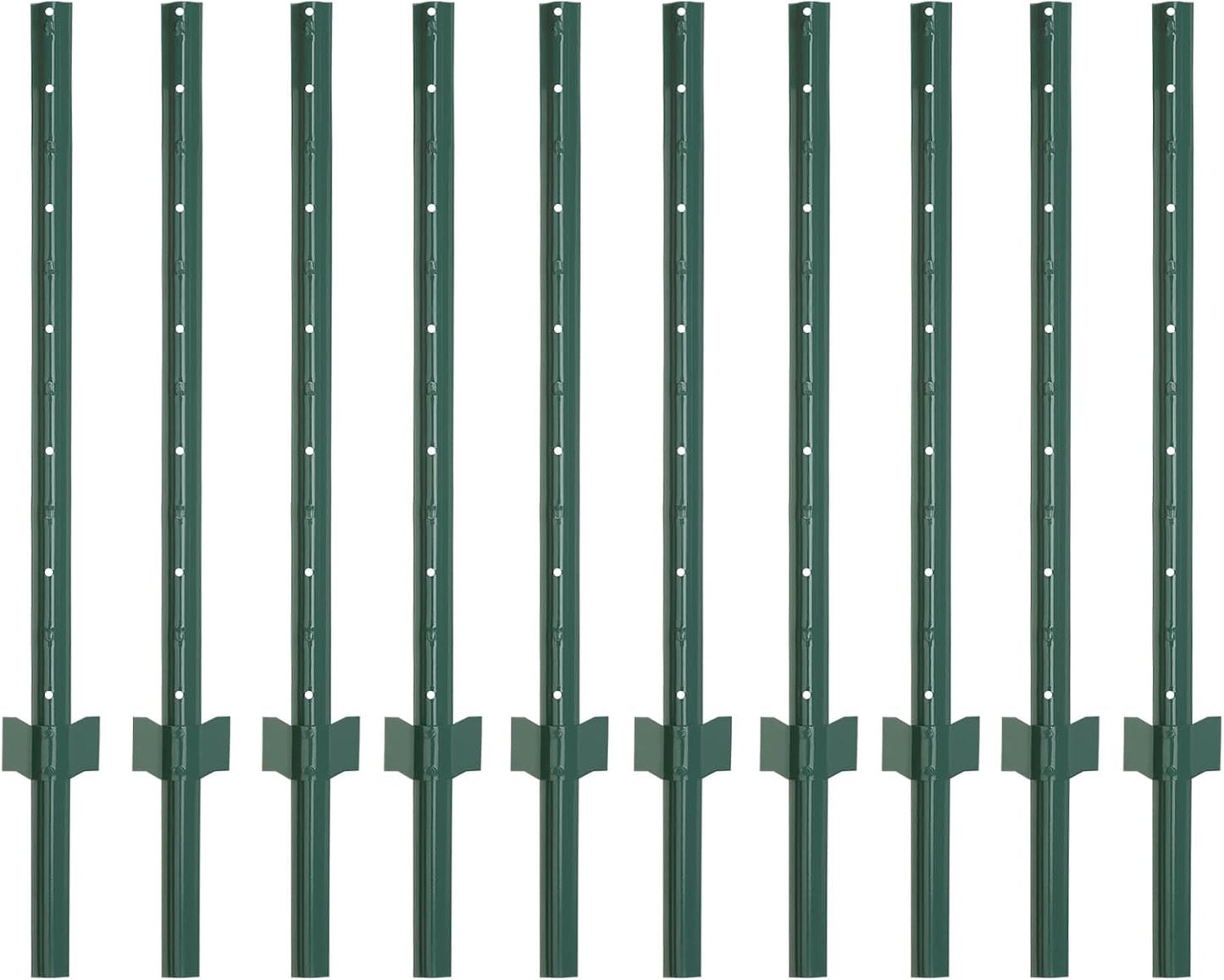 Postes valla metal resistente para jardín sin excavación